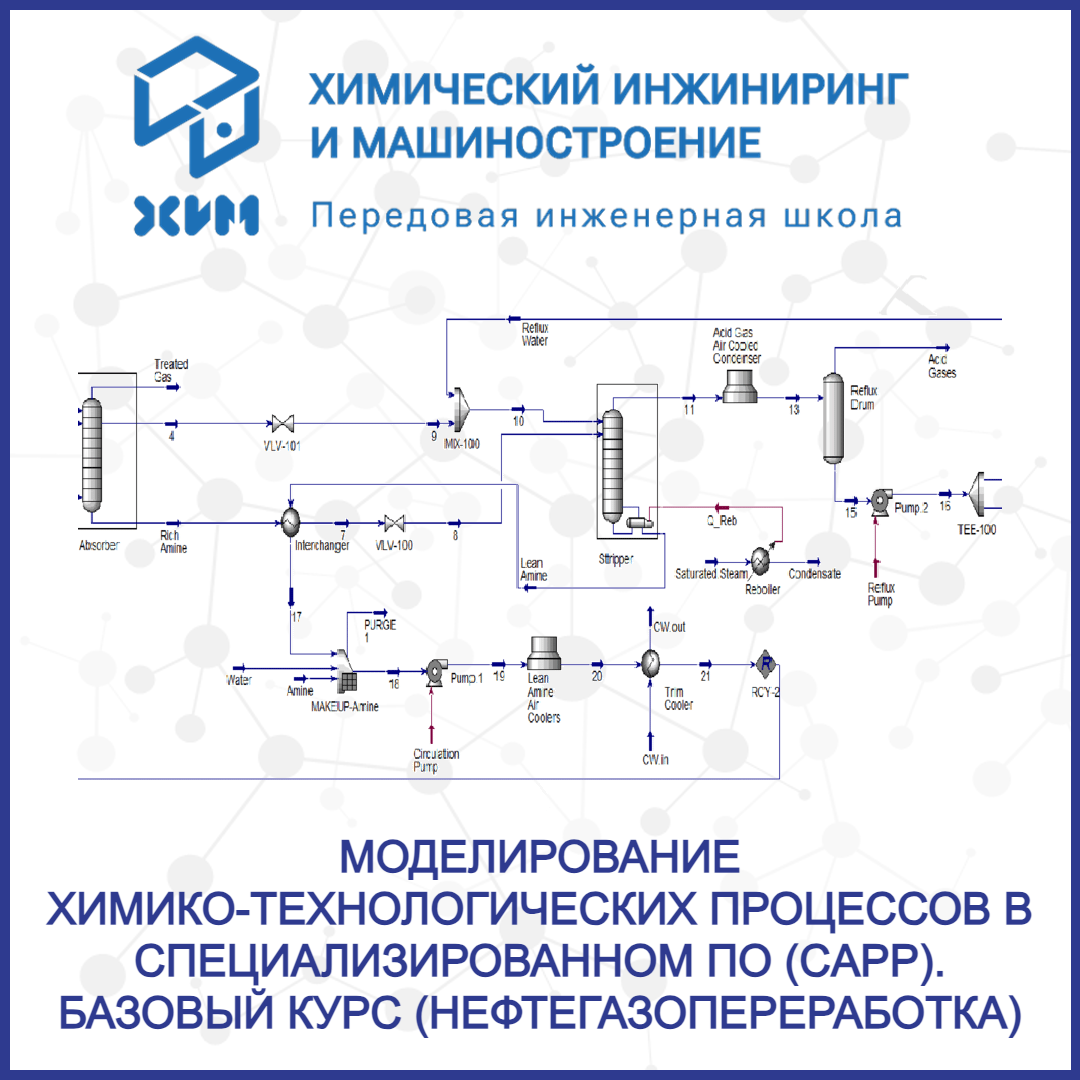 Моделирование химико-технологических процессов в специализированном ПО (CAPP). Базовый курс (Нефтегазопереработка)