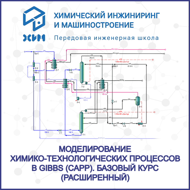 Моделирование химико-технологических процессов  в GIBBS (CAPP). Базовый курс (расширенный).